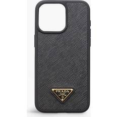 Saffiano leather cover for iPhone 15 Pro Max