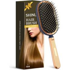 Gold Hair Brushes Large Paddle Hair Brush Detangle Hairbrush for Men Women Kids