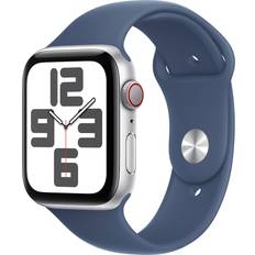 Apple Silver Wearables Apple Watch SE 1.78 Blå Silver 44mm Smartklocka