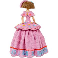 Plastic Figurines Alexandra House Living Decorative Pink Plastic Dress 15 x 15 x 21 cm Figurine