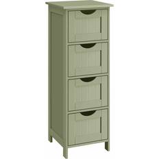 MDF Medicinskabe Vasagle Bathroom Storage Unit With 4 Drawers