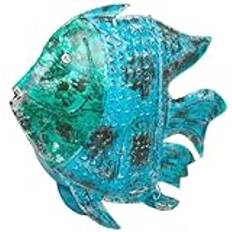 Blue Figurines Alexandra House Living Decorative Blue Mango Wood Fish 10 x 80 x 105 cm Figurine