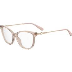 Love Moschino Moschino Love MOL619/TN Kids FWM Kids' Brown Size Free Lenses HSA/FSA Insurance Blue Light Block Available Transparent Nude Brown 54