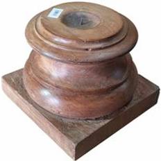 Brown Candle Holders Alexandra House Living Brown Acacia Mango Wood 25 x 21 x 25 cm Candle Holder