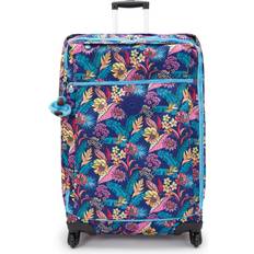 Kipling Wheeled Luggage Darcey L Exotic Leaves Print Large Woman 100% Recycled Polyester