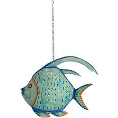 Iron Figurines Home ESPRIT Decorative Fish Mediterranean 40 x 9 x 30 cm Figurine