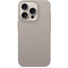 iPhone 16 Pro Mag Silikon Skal MagSafe Kompatibel Titanium Beige