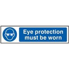 Scan 5001 Eye Protection Must Be Worn Pvc 200 x 50 mm SCA5001