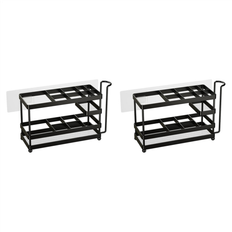 Melitt Black Toothbrush Holder Wall Mounted 2X