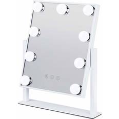 Vita Sminkspeglar Northio Bright Beauty Vanity Sminkspegel med LED-belysning Vit