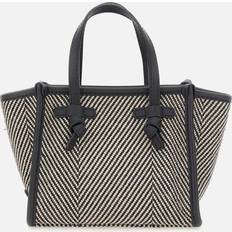 Gianni Chiarini Tasker Gianni Chiarini Stribet Stof Crossbody Taske Med Læderdetaljer - Brun