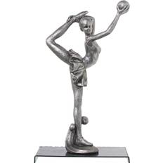 Silver Figurines Alexandra House Living Decorative Silver Plastic Gymnast 12 x 19 x 32 cm Figurine