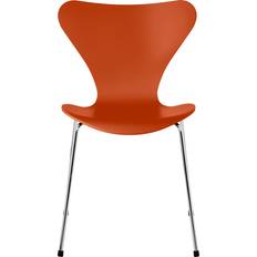 Fritz Hansen Sjuan 3107 Paradise Orange Lackad/Chrome Køkkenstol