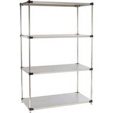 Stainless Steel Shelves 5 Tier Solid Stainless Steel Unit 48"W x 18"D x 74"H Shelving System