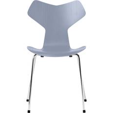 Fritz Hansen Grand Prix 3130 Lavender Blue Färgad Ask/Chrome Stol