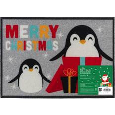 Carpets & Rugs JVL Penguins Non-Slip Door Mat 40x57 cm Multicolour