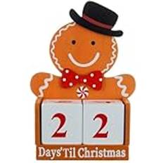 MTK Nedräkning till jul pepparkaksgubbe Trä adventskalender