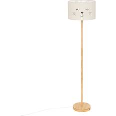 Marron Lampes sur Pied Lampadaire Enfant Chat Felix H152 cm Blanc Lampe sur Pied