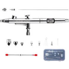VEVOR Farbspritzgeräte VEVOR Dual Action Gravity Feed Airbrush Set