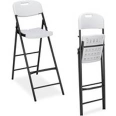 Relaxdays Folding Bar Set of 2 118 x 44.5 x 82 cm Seating Stool