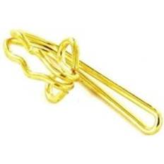 Or Rideaux Securit Securit Steel Curtain Hooks Pack of 20 - Gold