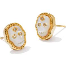 Nácar Pendientes Kendra Scott Pave & Mother Of Pearl Skeleton Stud Earrings