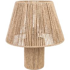 Linen Table Lamps Romimex Beige Tov 22 x 36 x 22 cm Bordlampe