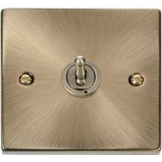 SE Home Antique Brass Intermediate 10AX Toggle Light Switch Gold One Size