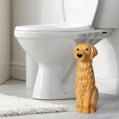 Ceramic Toilet Brushes Golden Retriever Toilet Brush Holder & Brush Set XBRGR00