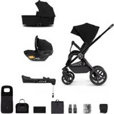 Duo Pushchairs Venicci Tinum Upline 12 Piece Bundle - All Black (Travel system)