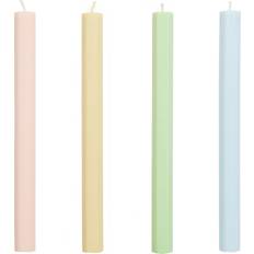 Multifarvet Lysestager, Lys & Dufte Hay Hexagon Candle Set of 4 H24 x D2.2 x W2.2 cm Stearinlys 4stk
