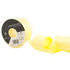 Berisfords Double Satin Ribbon, 05 Lemon, 20 m