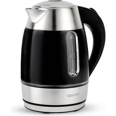 Geepas GK38070UK-BK 2200W Rapid Boil 1.7L Jug Black Silver