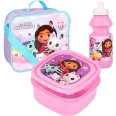 Purple Lunch Boxes TDL Gabby's dollhouse lunch bag insulated 3 piece set girls dreamworks purple