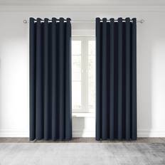 Nalu Nicole Scherzinger Lined Curtains 90" x 72" - Blue