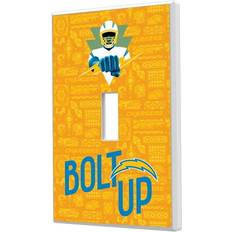 Keyscaper Los Angeles Chargers 2024 Illustrated Limited Edition Single Toggle Light Switch Plate