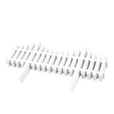 KCT White Picket Fence Garden Border 1 x 8 pc - One Size