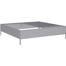 Raised Garden Beds vidaXL Garden Raised Bed 100x100x26 cm Galvanised Steel