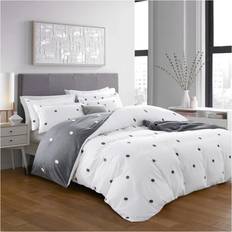 Supreme Single Size Quilt - Doted Duvet Cover White
