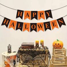 Shein AFYPRTY 1 Set Halloween Paper Party Banner Happy Halloween