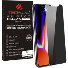 Screen Protectors TechGear Anti Spy Screen Protectors for Apple iPhone 11 Pro Max, iPhone XS Max Privacy GLASS Edition Genuine Tempered Glass Screen Protector Cover