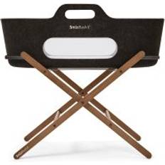 Bassinetts Kid's Room Snüz SnuzBaskit Graphite Moses Basket & Walnut Stand