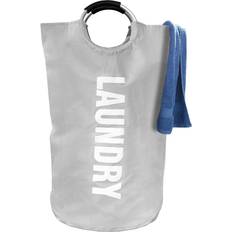 Bathroom Accessories Vinsani Large Collapsible Laundry Hamper Tote Bag Light Grey