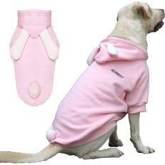 Foco Extra Large Dog Bunny Costumes Rabbit Hoodies 5X-Large - Pink