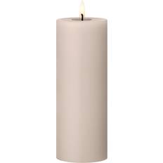 Ester & Erik Brugskunst Ester & Erik LED Bloklys 20 cm Linen Grey Stearinlys