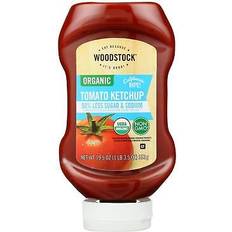 Woodstock Non-GMO Organic Tomato Ketchup 50% Less Sugar & Sodium 19.5 oz