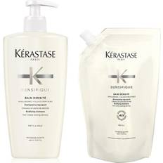 Haarproducten Kérastase Densifique Bain Densite Nachfüllbare Pumpflasche Und Nachfüllpack 2 x 500 ml