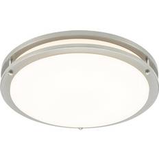 Ceiling Lamps Maxxima 14 in. Satin Nickel LED Mount Fixture w/ Motion Sensor MCL-3141805SN Ceiling Flush Light