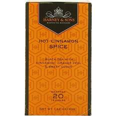 Orange Tea Harney & Sons Hot Cinnamon Spice Premium Teabags Box 20