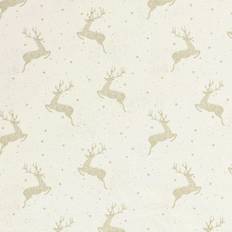 Balsløw Bomullspoplin Tyg 145 cm Beige Med Renar Metervara Beige
